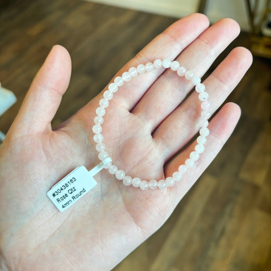 Rose Quartz (Love) Bracelet 4mm