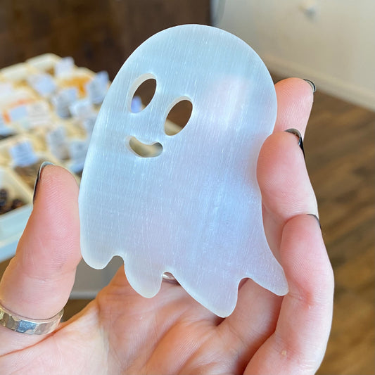 Selenite (Cleansing) Ghost Carving