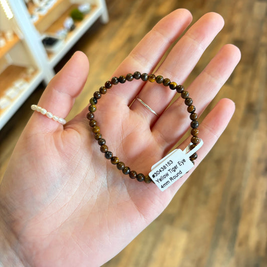 Tigers Eye (Courage) Bracelet 4mm