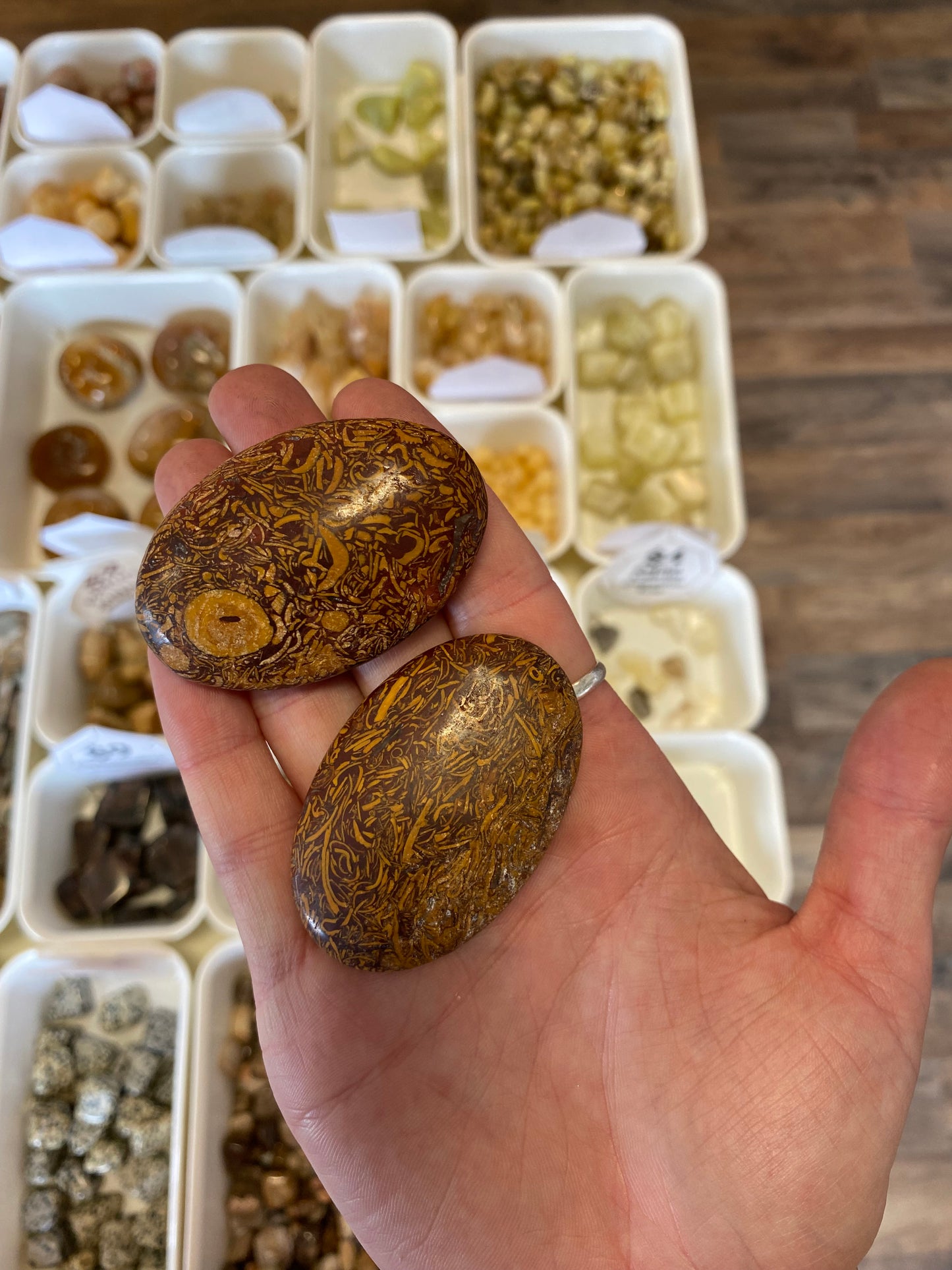 Calligraphy Stone (Meditation & Past Life Work) Palm Stone