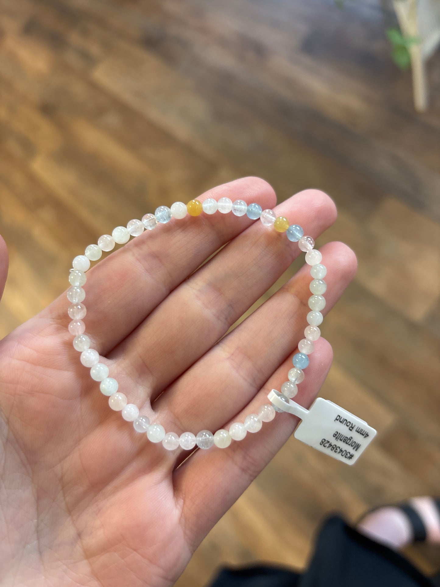 Morganite & Aquamarine (Stress Release & Self Care) Bracelet 4mm