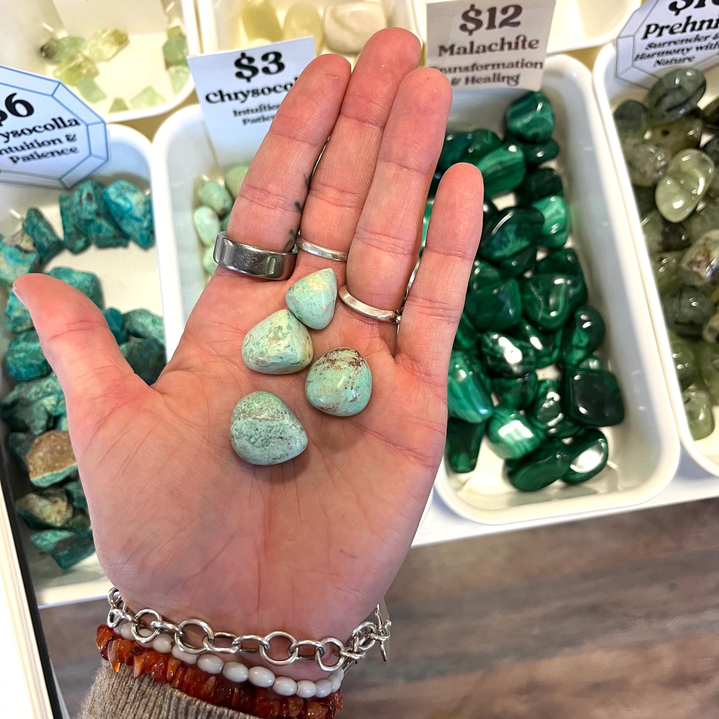 Chrysocolla (Intuition and Patience) Tumbled