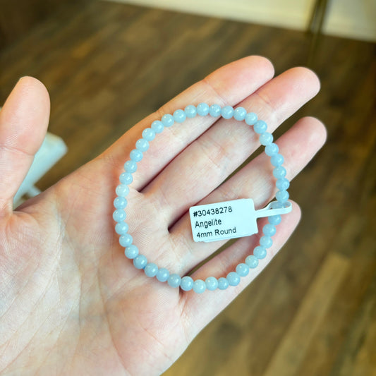 Angelite (Angelic Connection) Bracelet 4mm