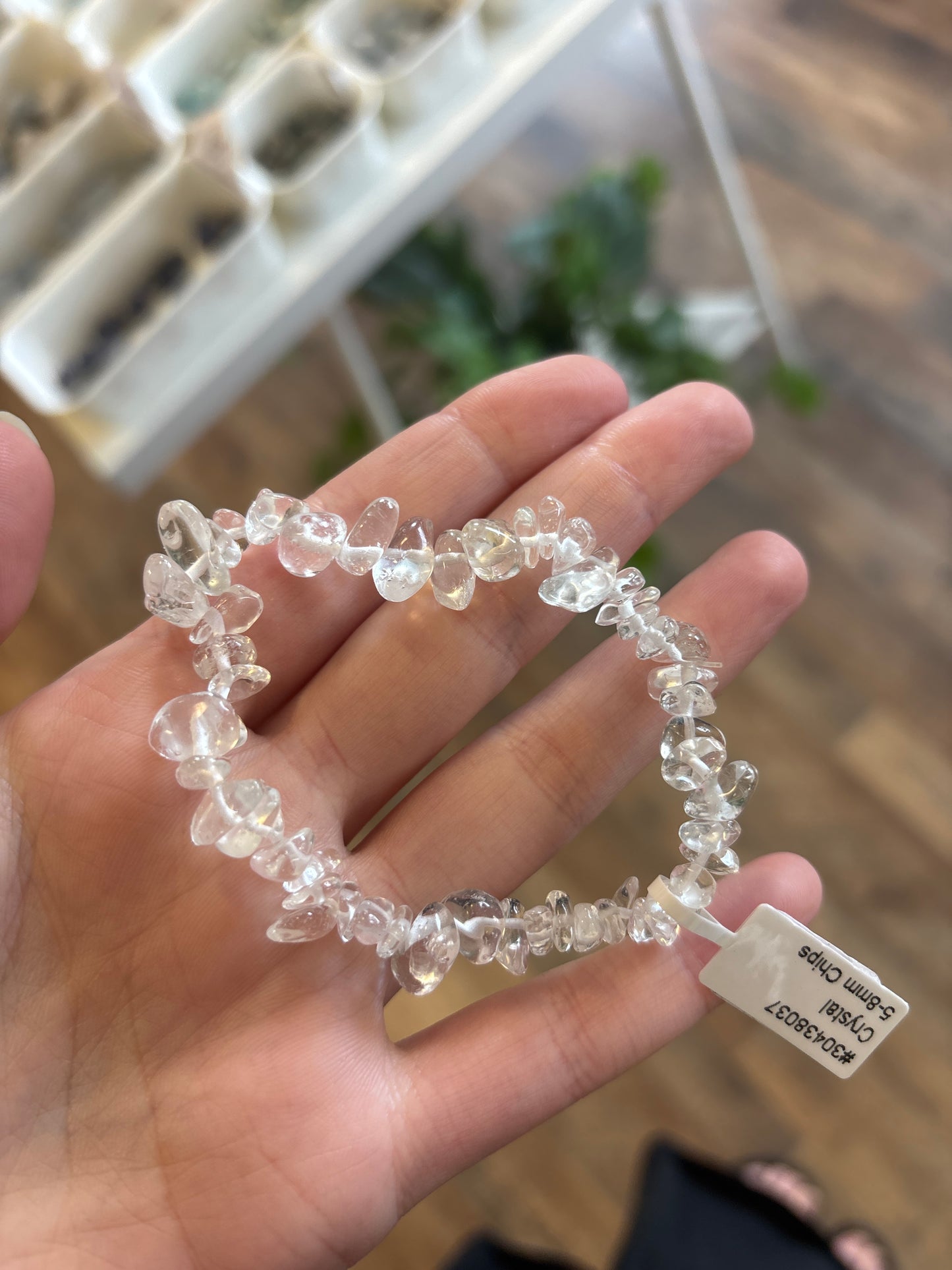 Clear Quartz (Master Healer) Chip Bracelet