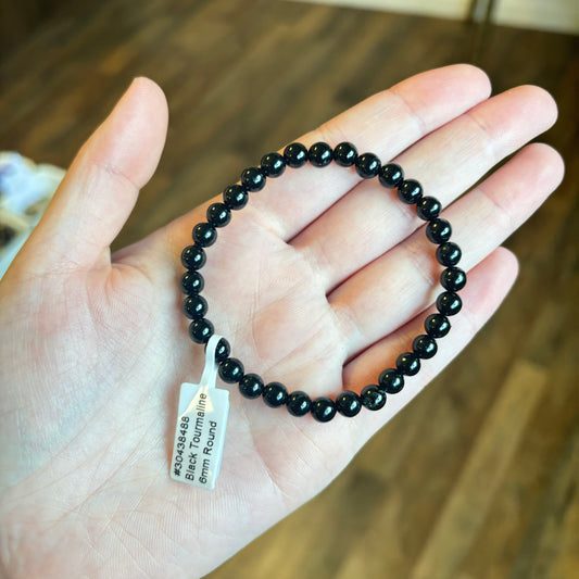 Black Tourmaline (Protection) Bracelet 6mm