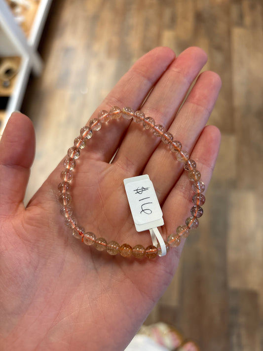 Copper Rutilated (Balance & Aligning Energies) Bracelet  4mm