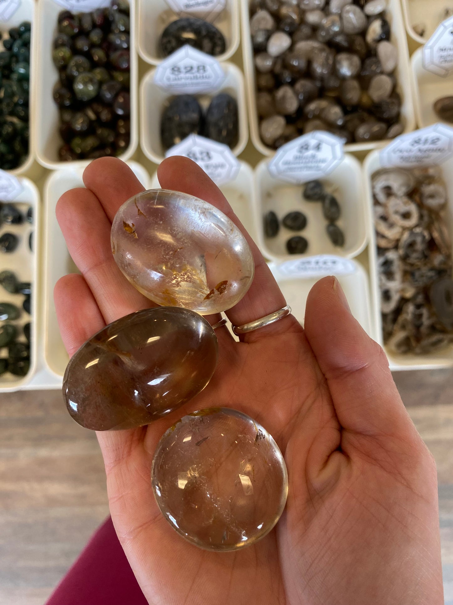 Smokey Quartz (Dispels Negativity) Palm Stone