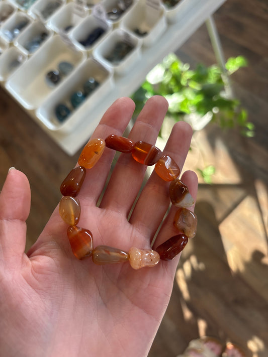 Carnelian (Creativity) Bracelet Nugget