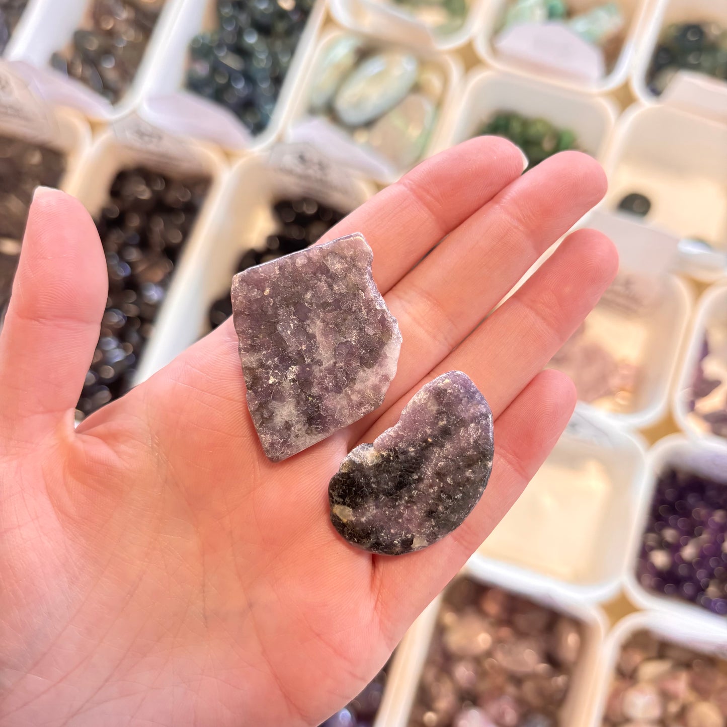 Lepidolite (Emotional Healing, Anxiety & Depression) Slice