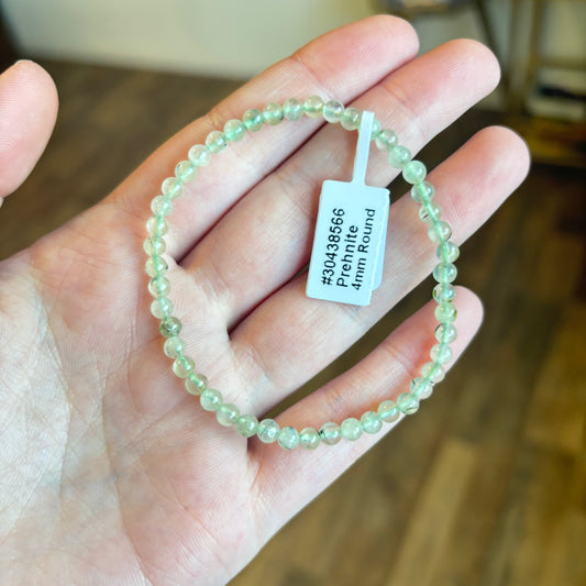 Prehnite (Harmony with Nature) Bracelet 4mm