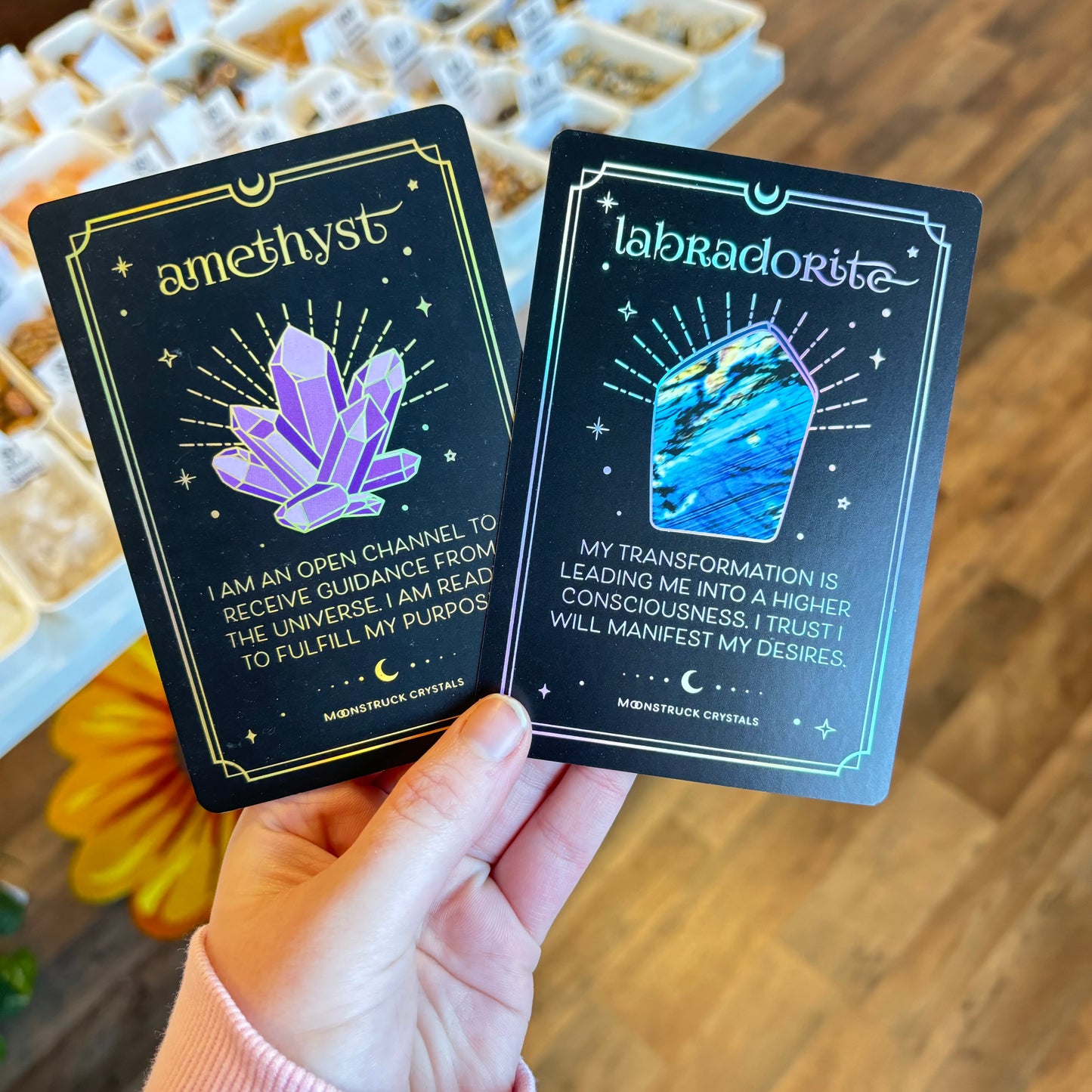 Crystal Affirmations Card Deck by Moonstruck Crystals