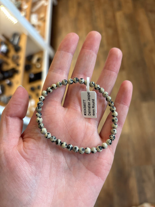 Dalmatian Jasper (Playfullness) Bracelet 4mm