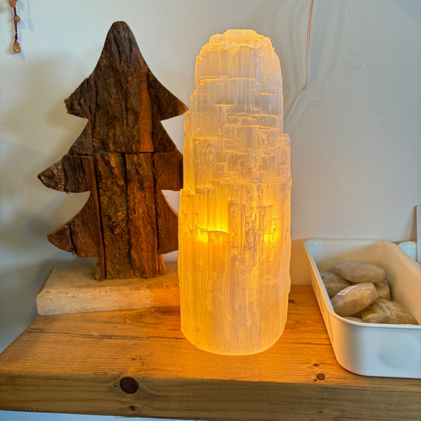 Selenite (Cleansing) Lamp Large
