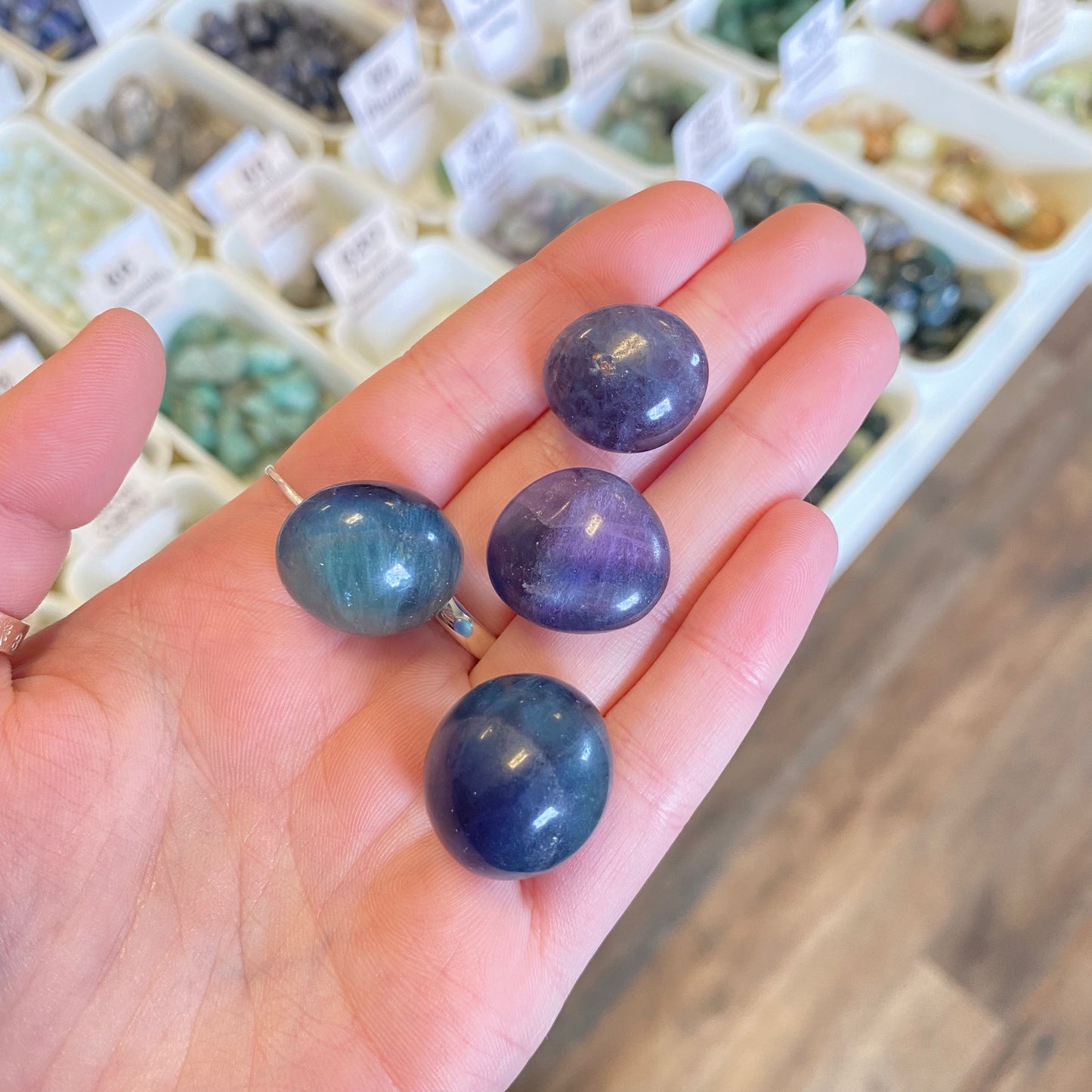 Fluorite Blue/Purple/Green (Decision Making) Tumbled