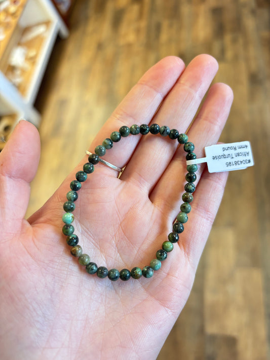 African Turquoise (Authenticity) Bracelet 4mm
