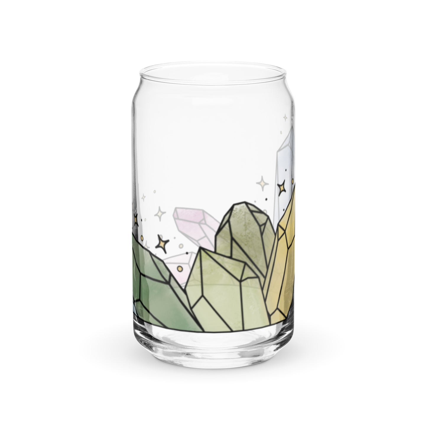 Crystal Logo Can-shaped glass cup (MADE TO ORDER)