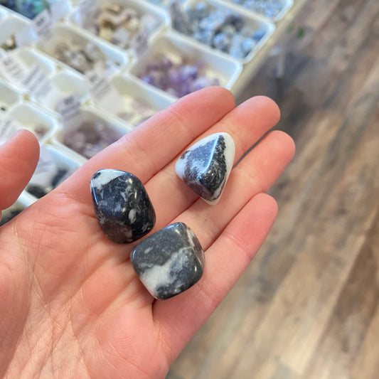 Zebra Jasper (Calms Overthinking) Tumbled