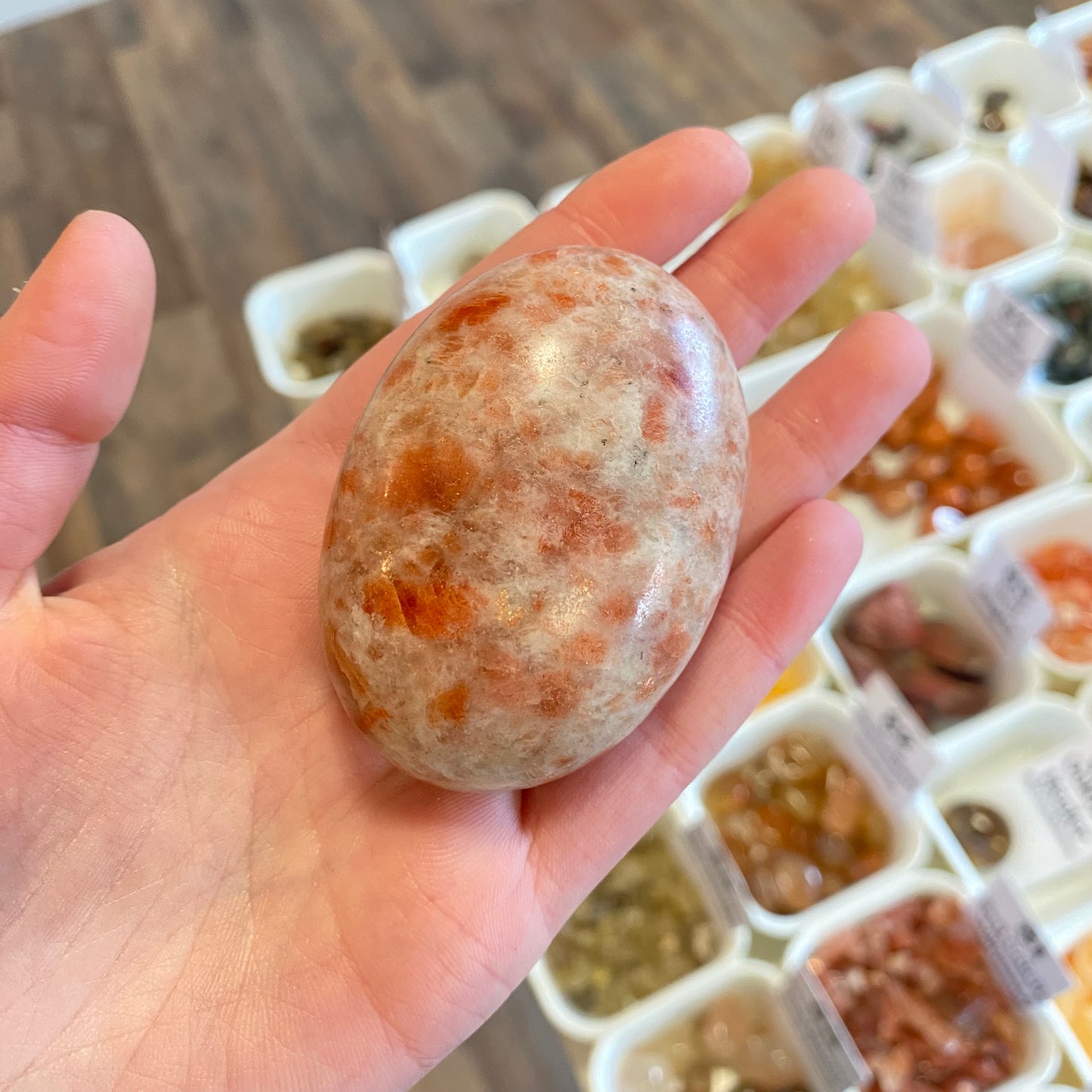 Sunstone (Strength) Palm Stone