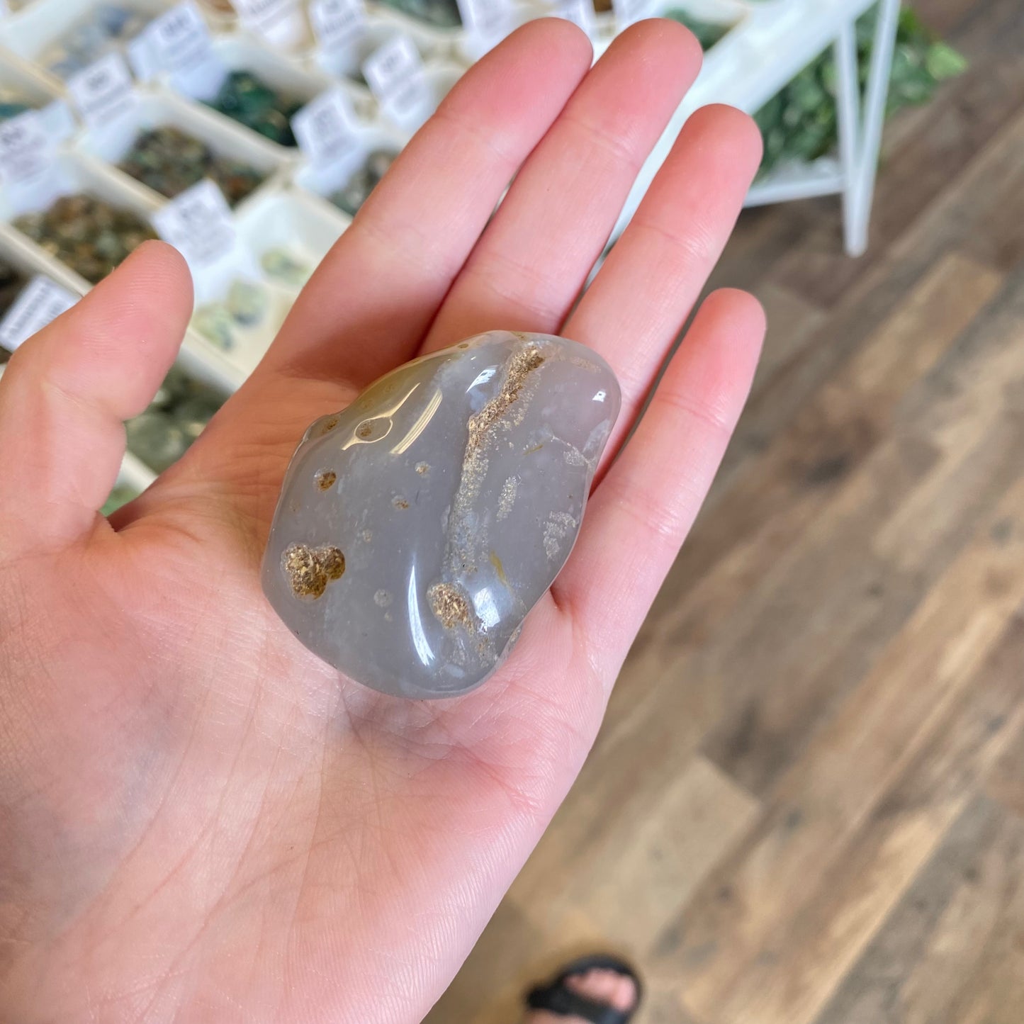 Agate (Awakening) Palm Stone