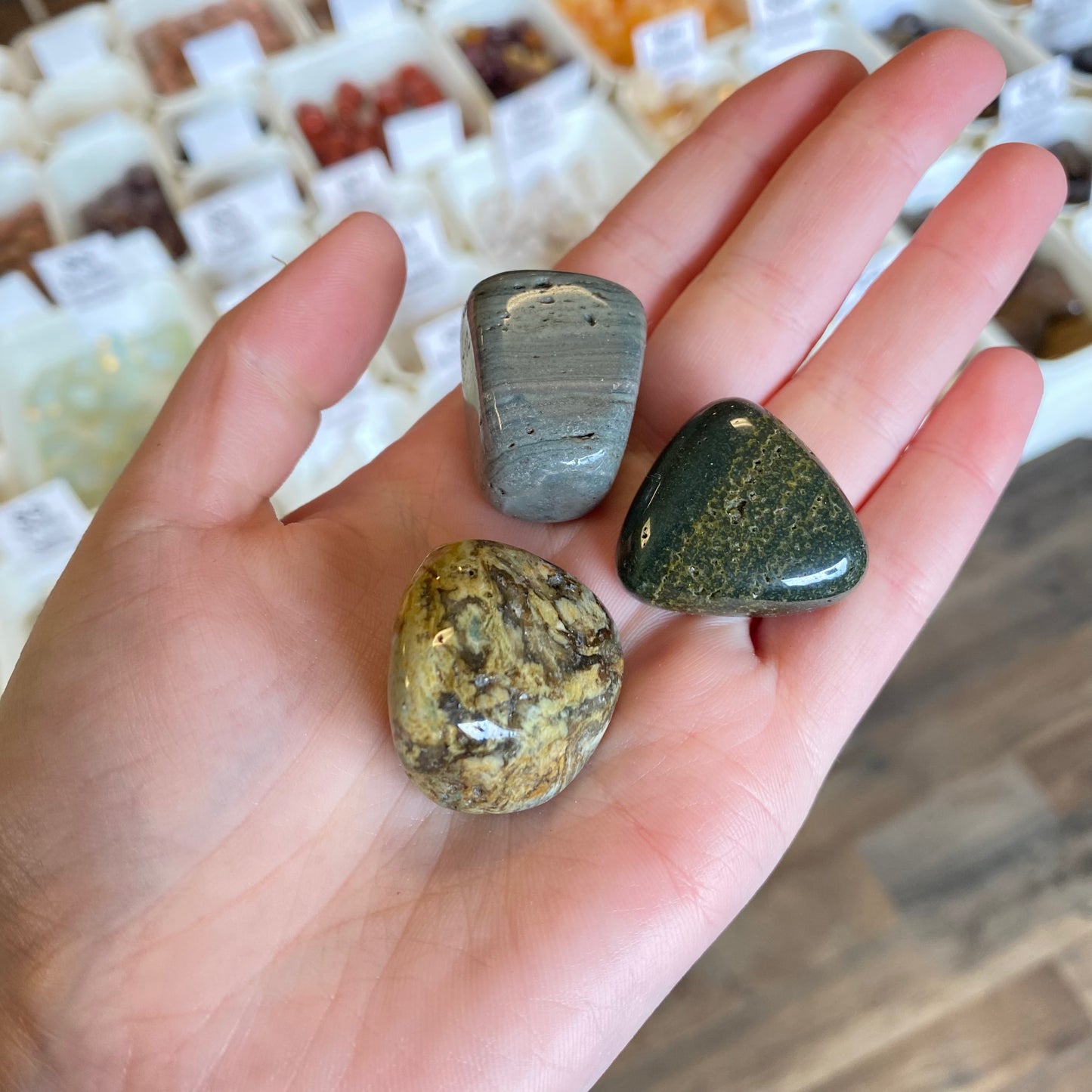 Ocean Jasper (Optimism) Tumbled