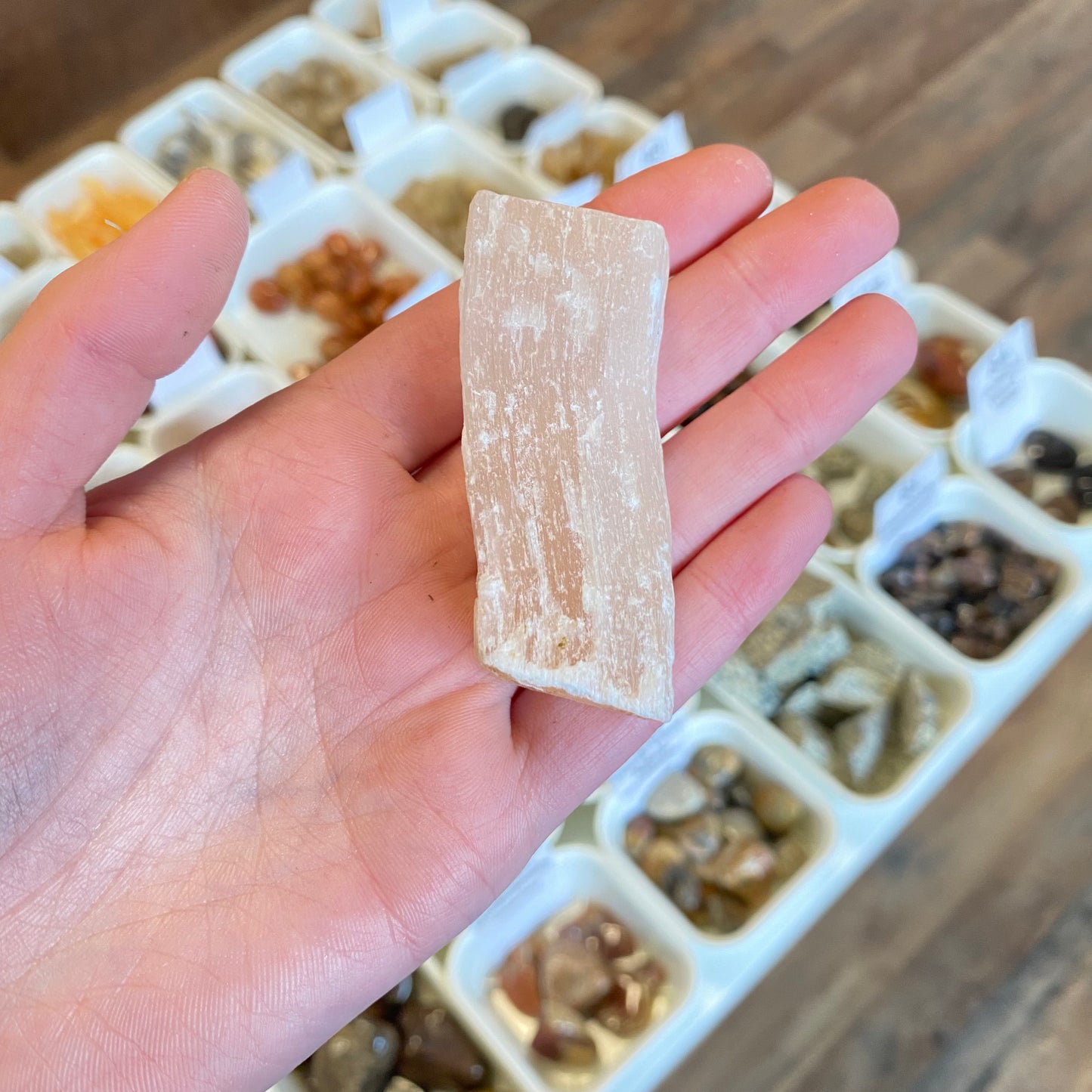 Peach Selenite (Emotional Healing) Rough