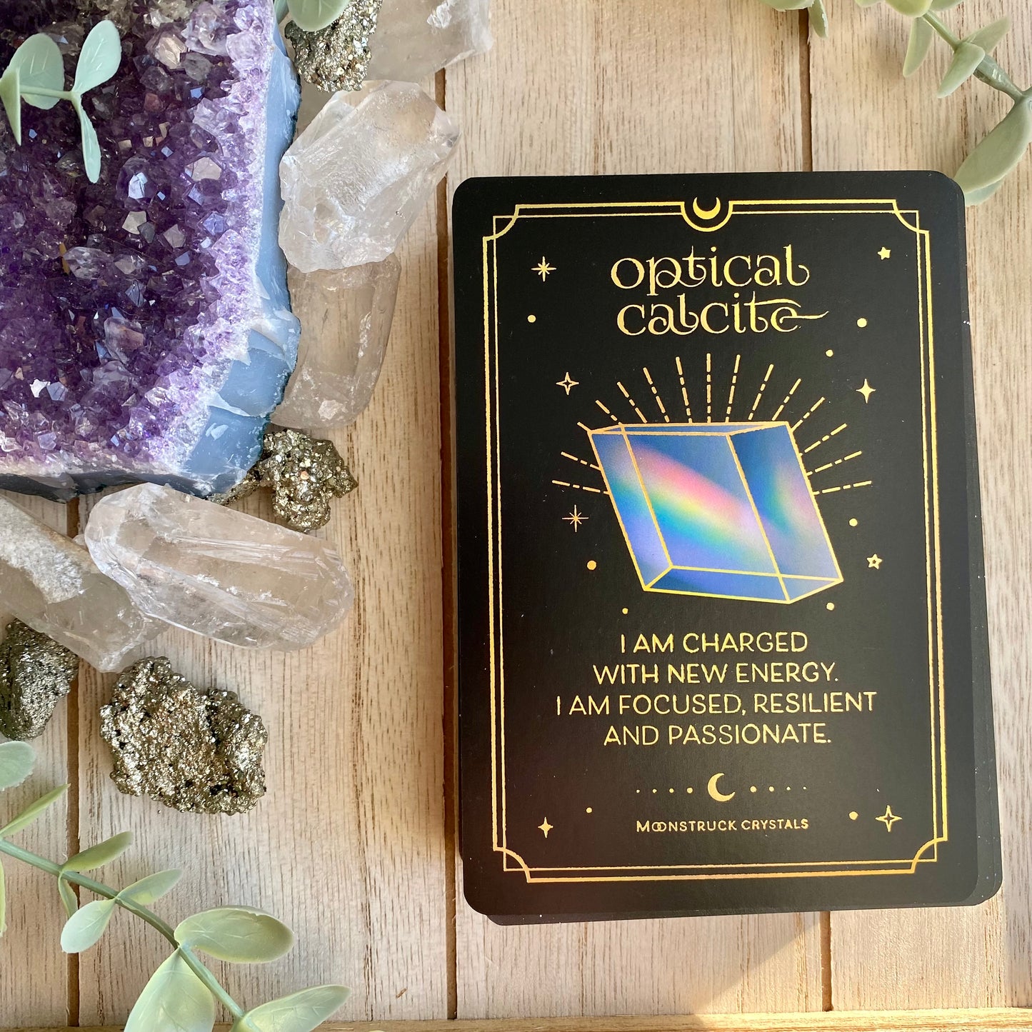 Crystal Affirmations Card Deck by Moonstruck Crystals