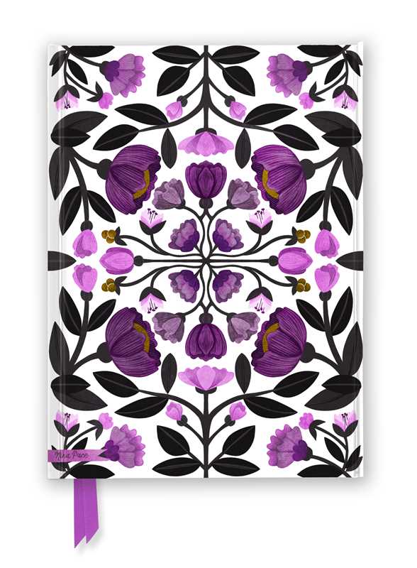 Nina Pace: Purple Flowers (Foiled Journal) by: Notebook / blank book; 176 pages / English