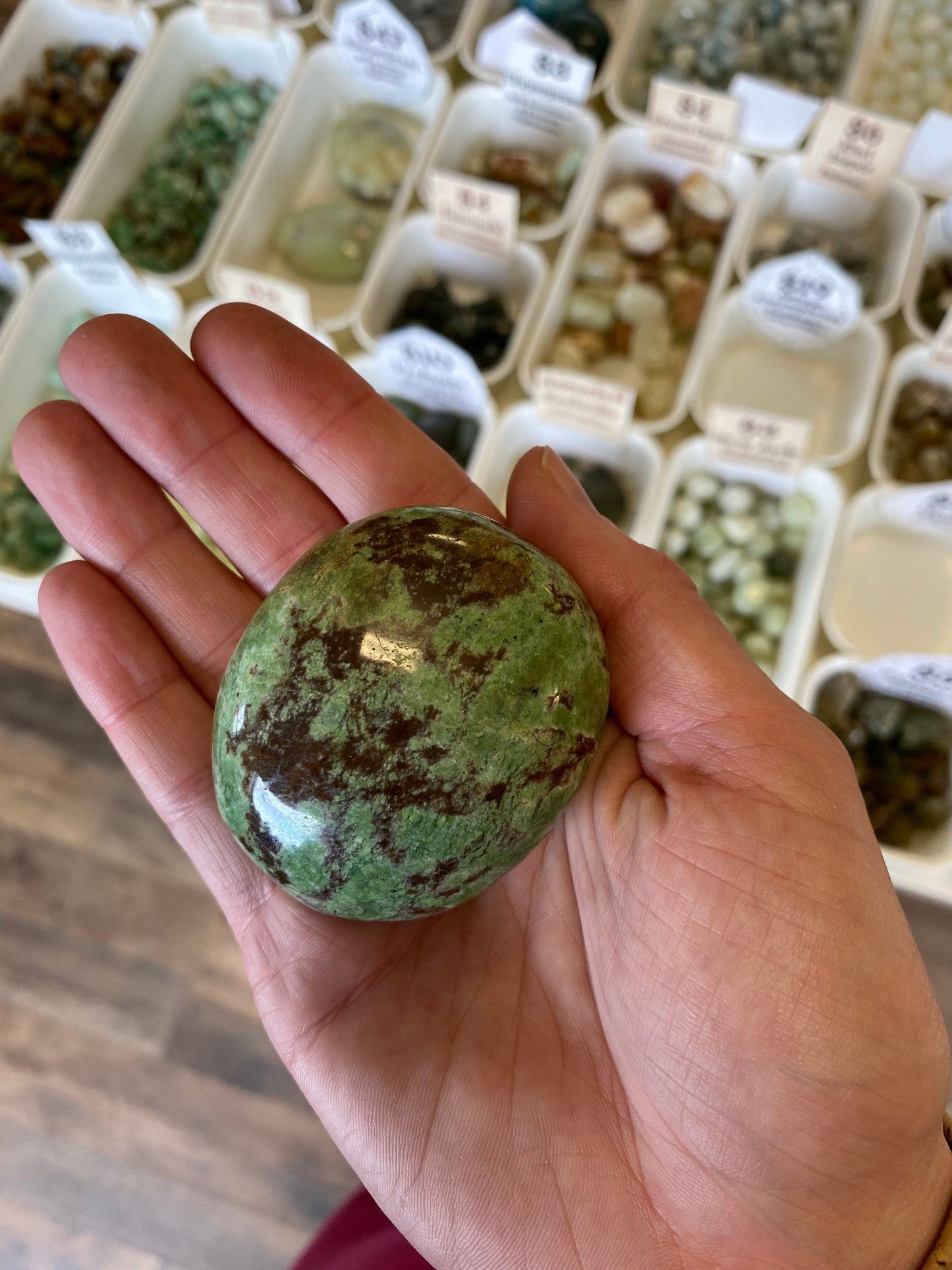 African Chrysoprase (Steadiness & Adaptability) Palm Stone