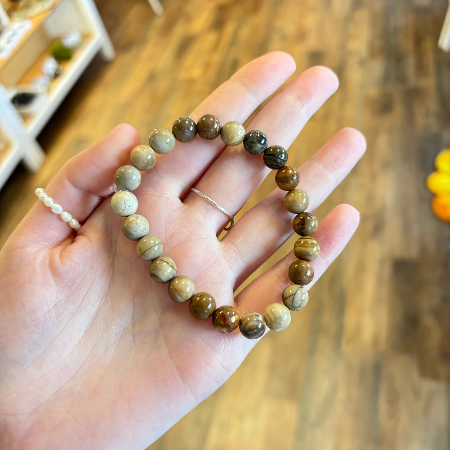 Petrified Wood (Security) Bracelet 8mm