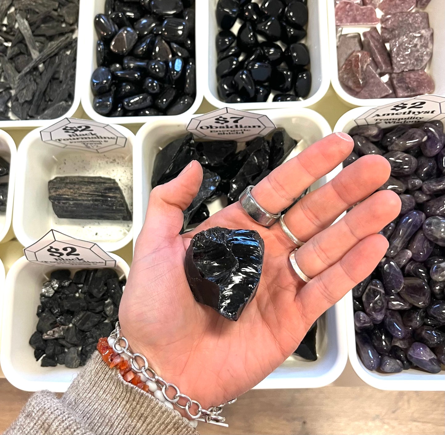 Obsidian (Energetic Shield) Rough L