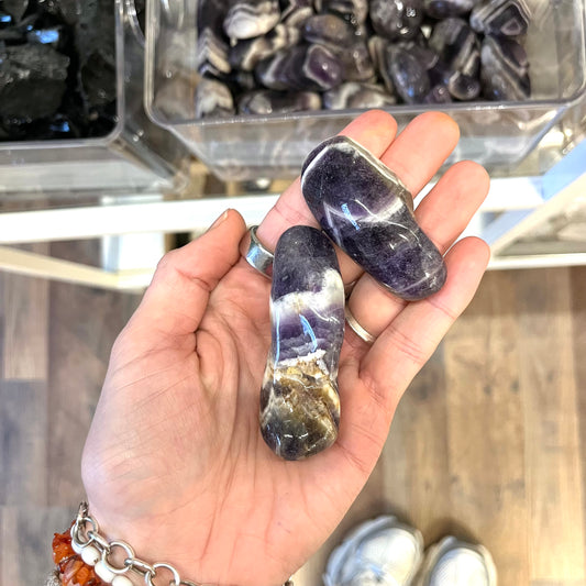 Chevron Amethyst (Personal Growth) Tumble