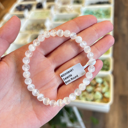 Selenite (Cleansing) Bracelet 6mm