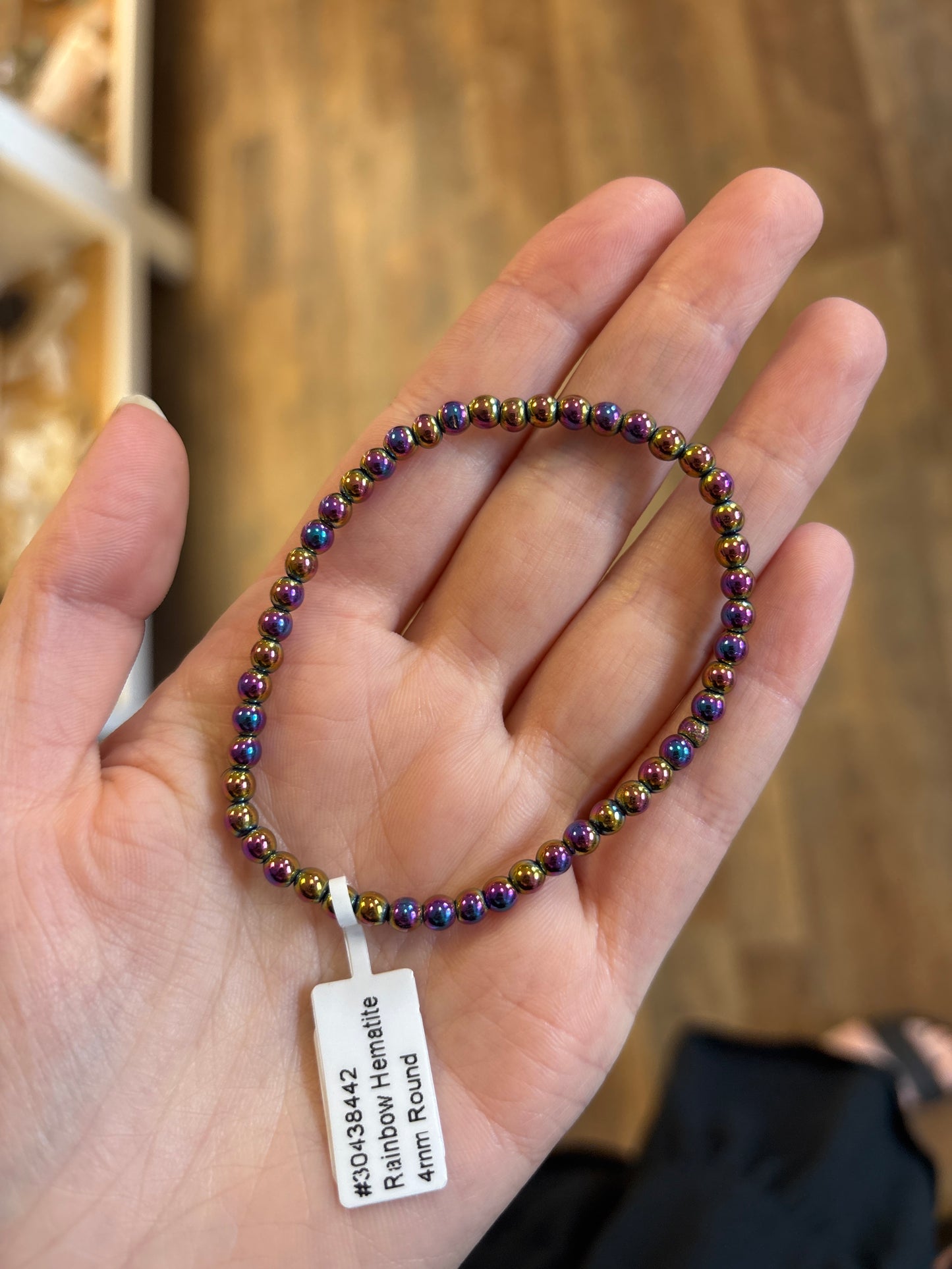 Rainbow Hematite (Grounding) Bracelet 4mm