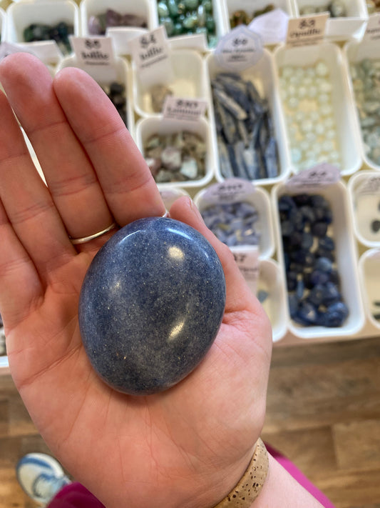 Lazulite (Spiritual Insight) Palm Stone