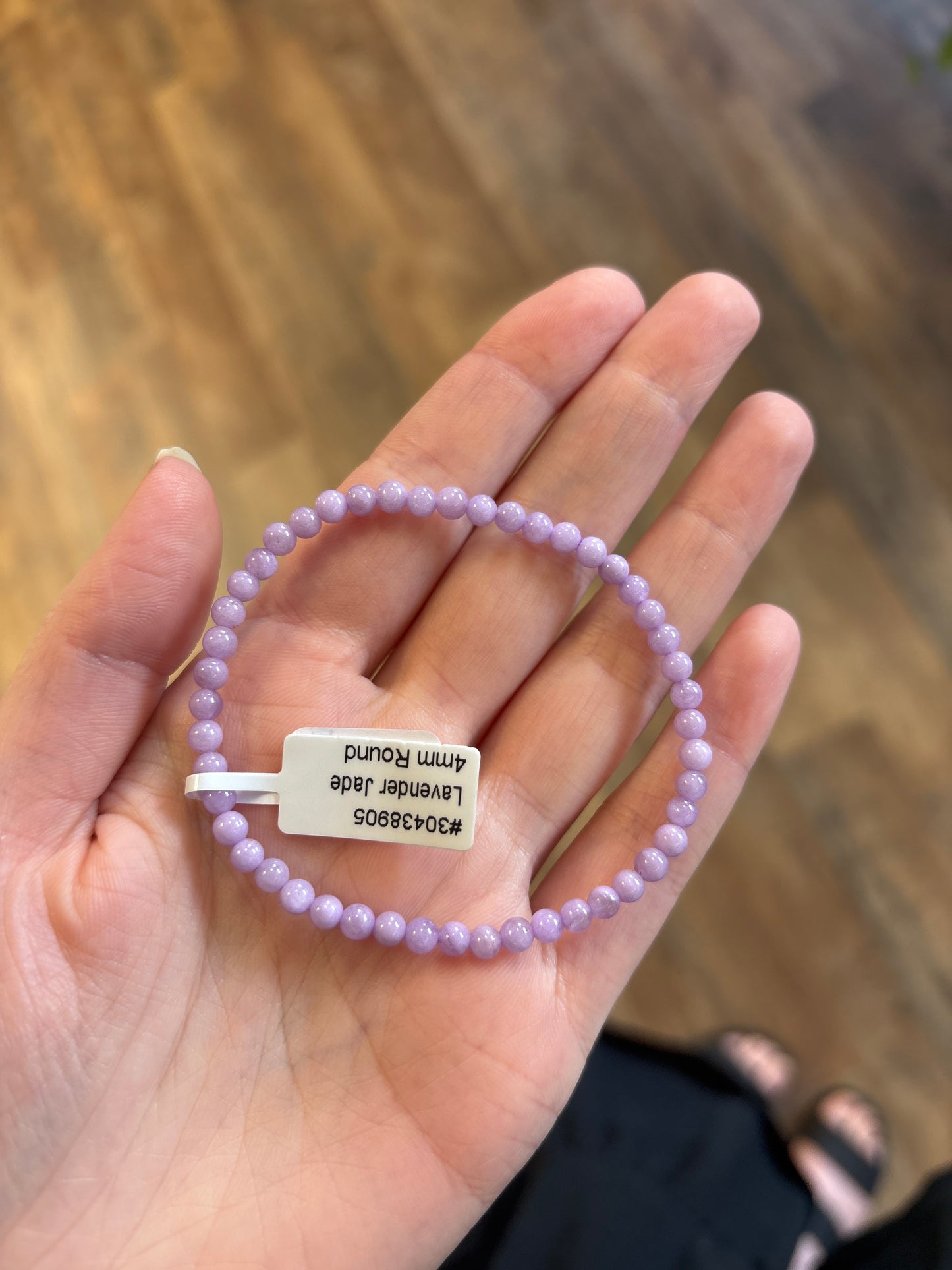 Lavender Jade (Harmony & Dream Work) Bracelet 4mm