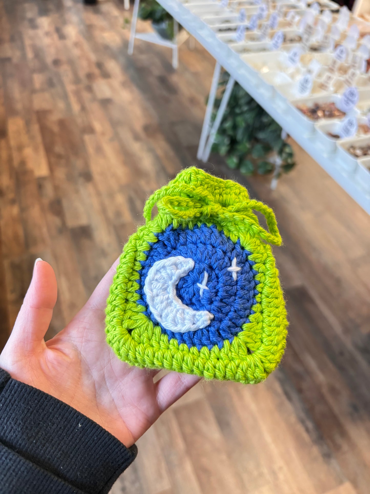 Crochet Crystal Pouch | The Crochet Witch