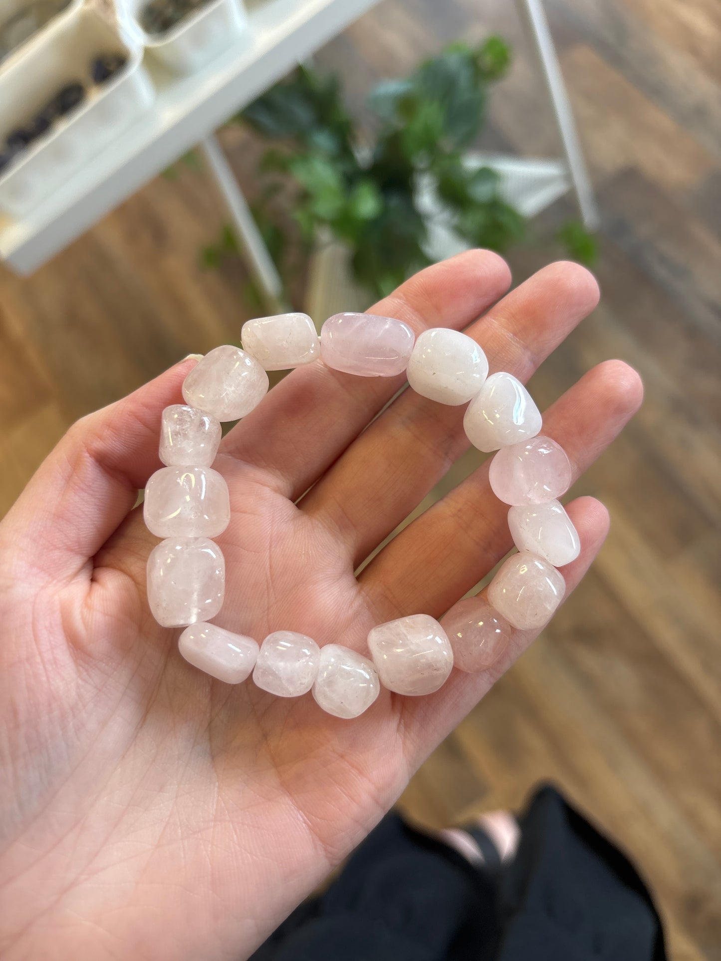 Rose Quartz (Love) Nugget Bracelet