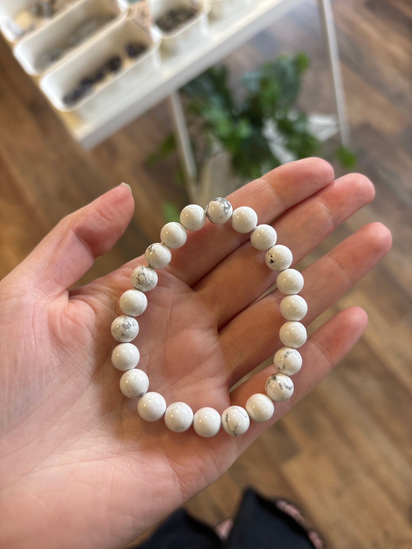 White Howlite (Calming & Sleep) Bracelet 8mm
