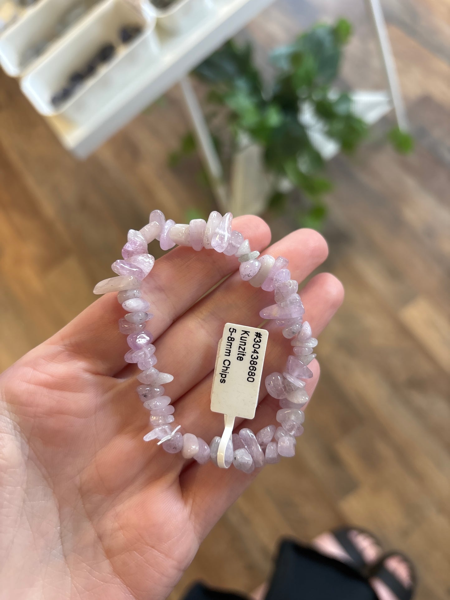 Kunzite (Unconditional Love) Chip Bracelet