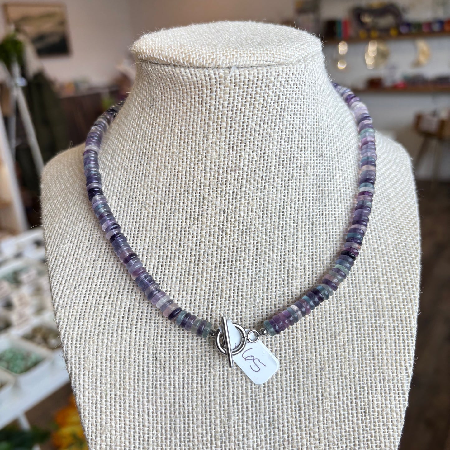 Fluorite Disc Necklace