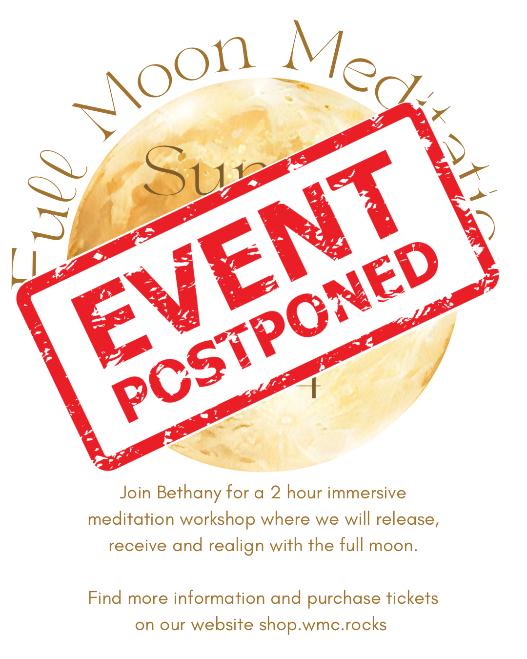 Full Moon Meditation Workshop: Release, Receive, and Realign | POSTPONED TO 10/11 from 5-7pm