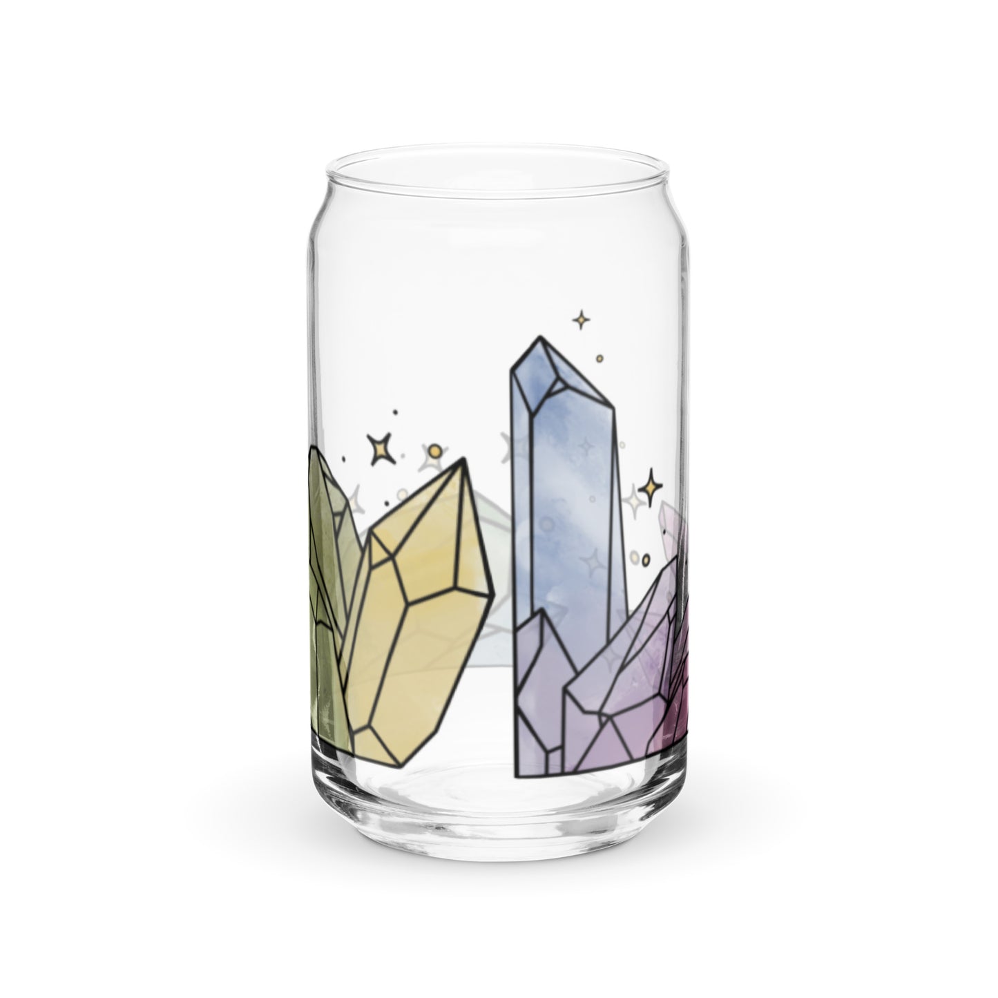 Crystal Logo Can-shaped glass cup (MADE TO ORDER)