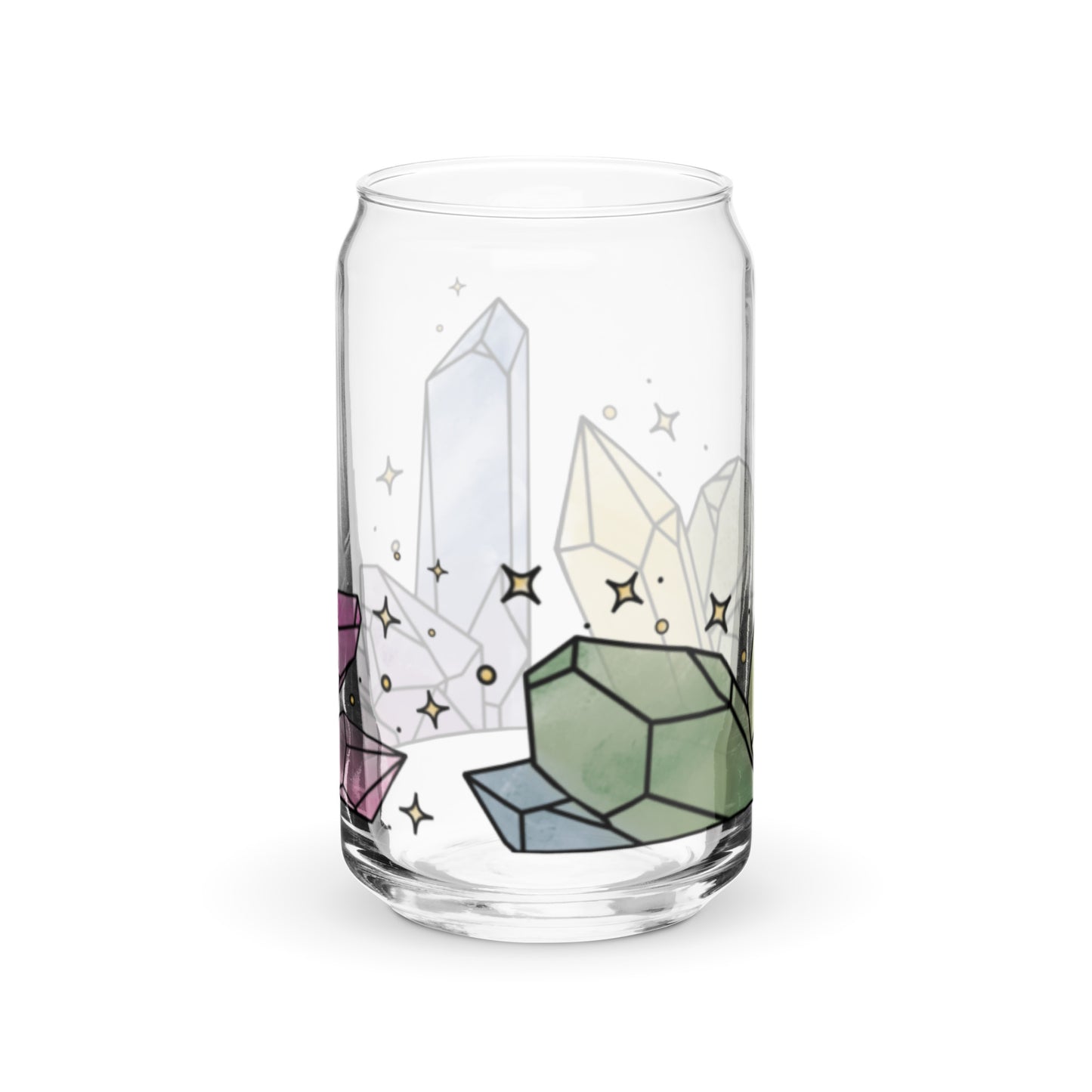 Crystal Logo Can-shaped glass cup (MADE TO ORDER)