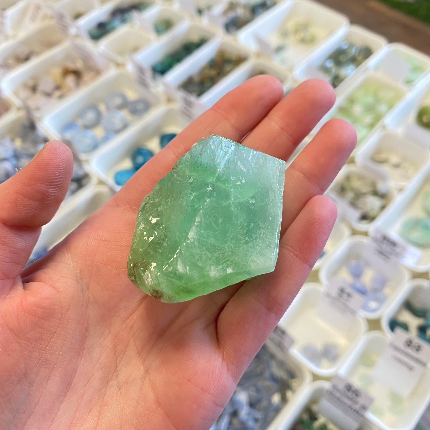 Green Calcite (Perspective Change) Rough L