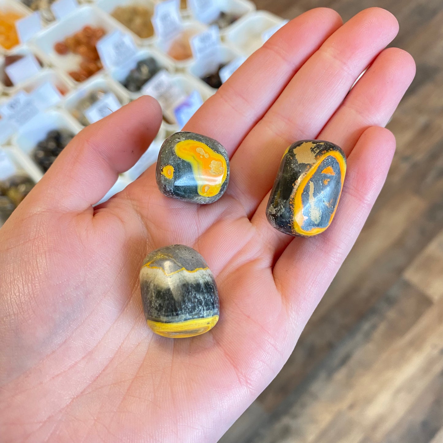 Bumble Bee Jasper (Empowerment and Self-Confidence) Tumbled