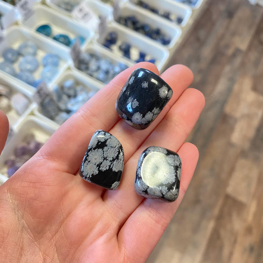 Snowflake Obsidian (Balance in Change) Tumbled