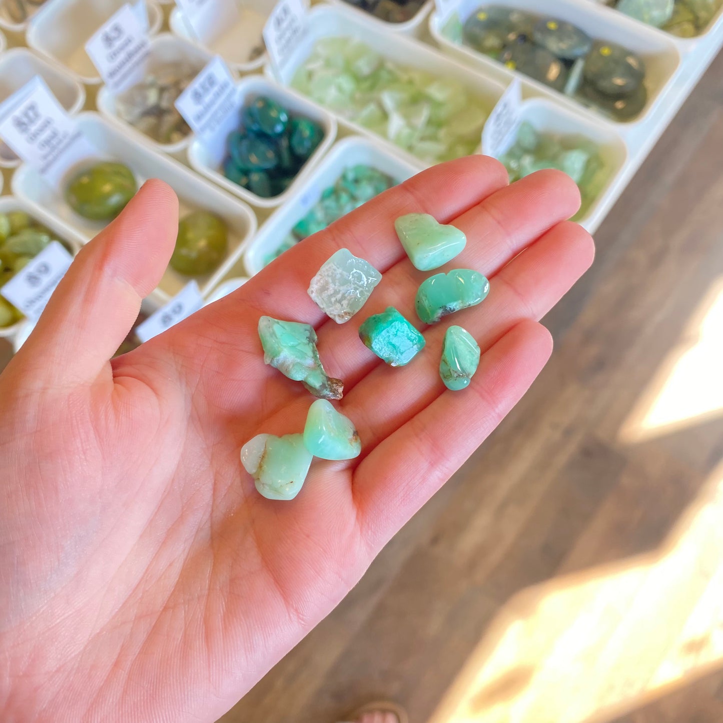 Chrysoprase (Self Acceptance & Prevents Nightmares) Tumbled